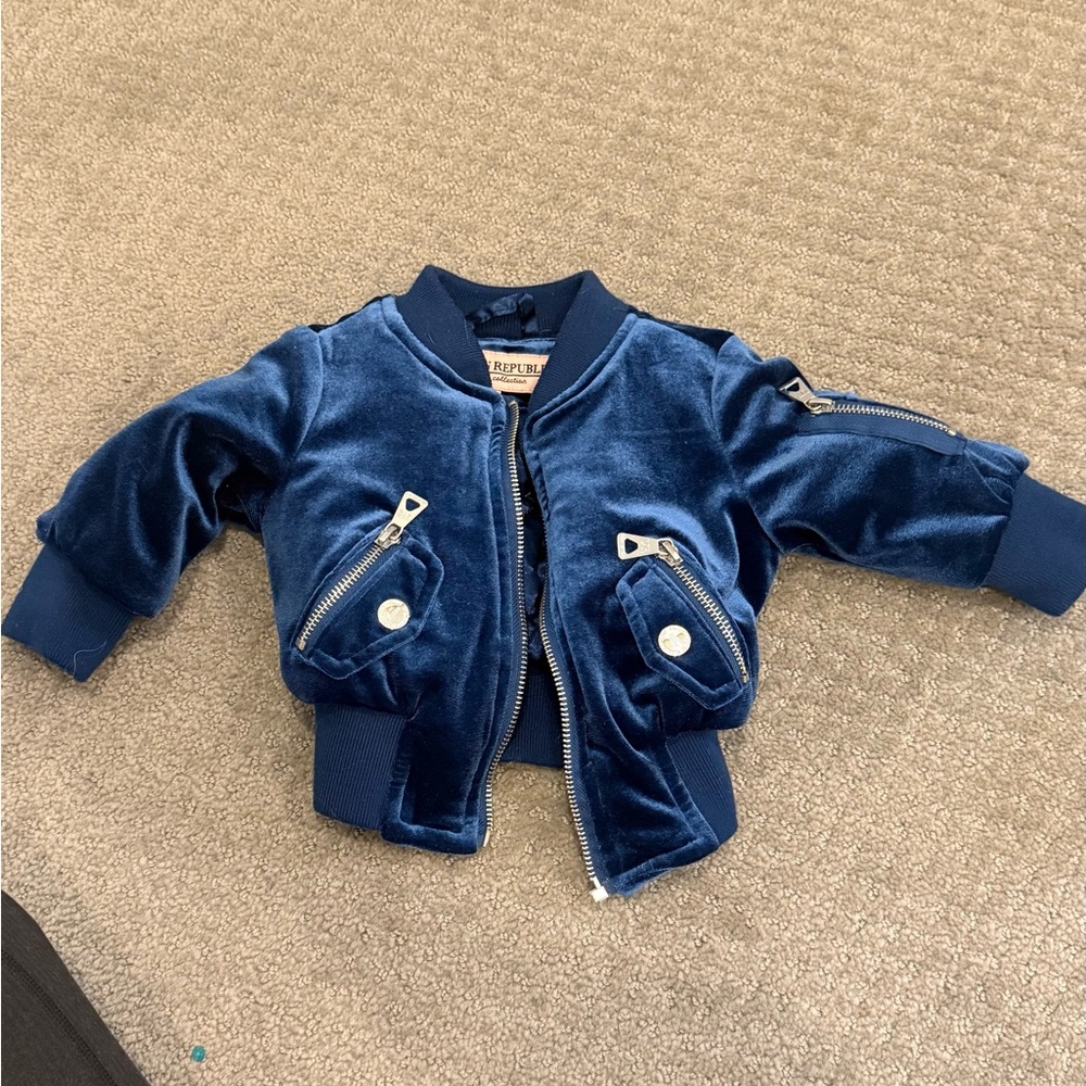 Urban Republic Navy Velvet Jacket